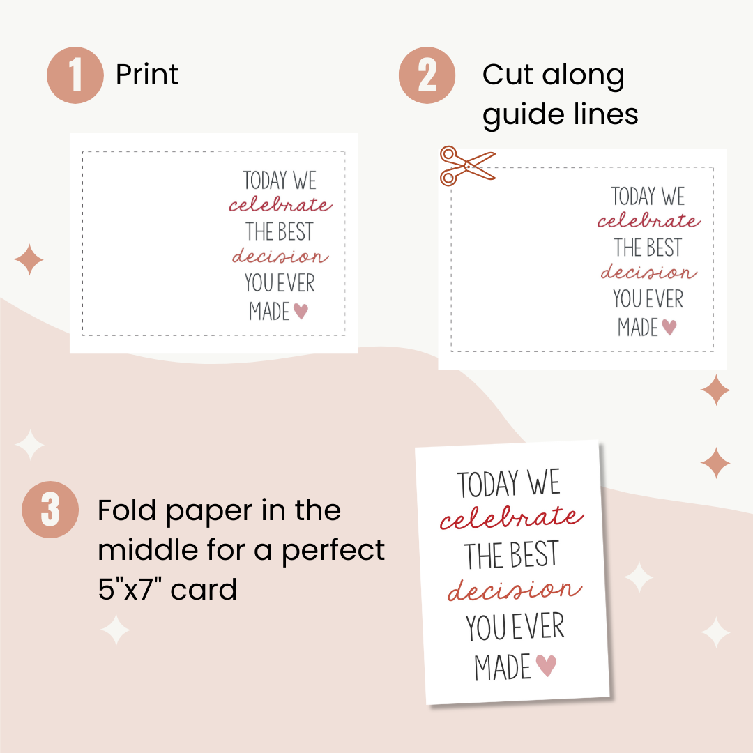 Best Decision Printable - Instant Digital Download