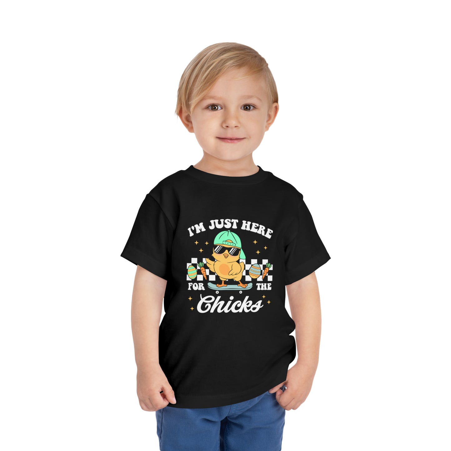 Toddler Here for the Chicks Tee