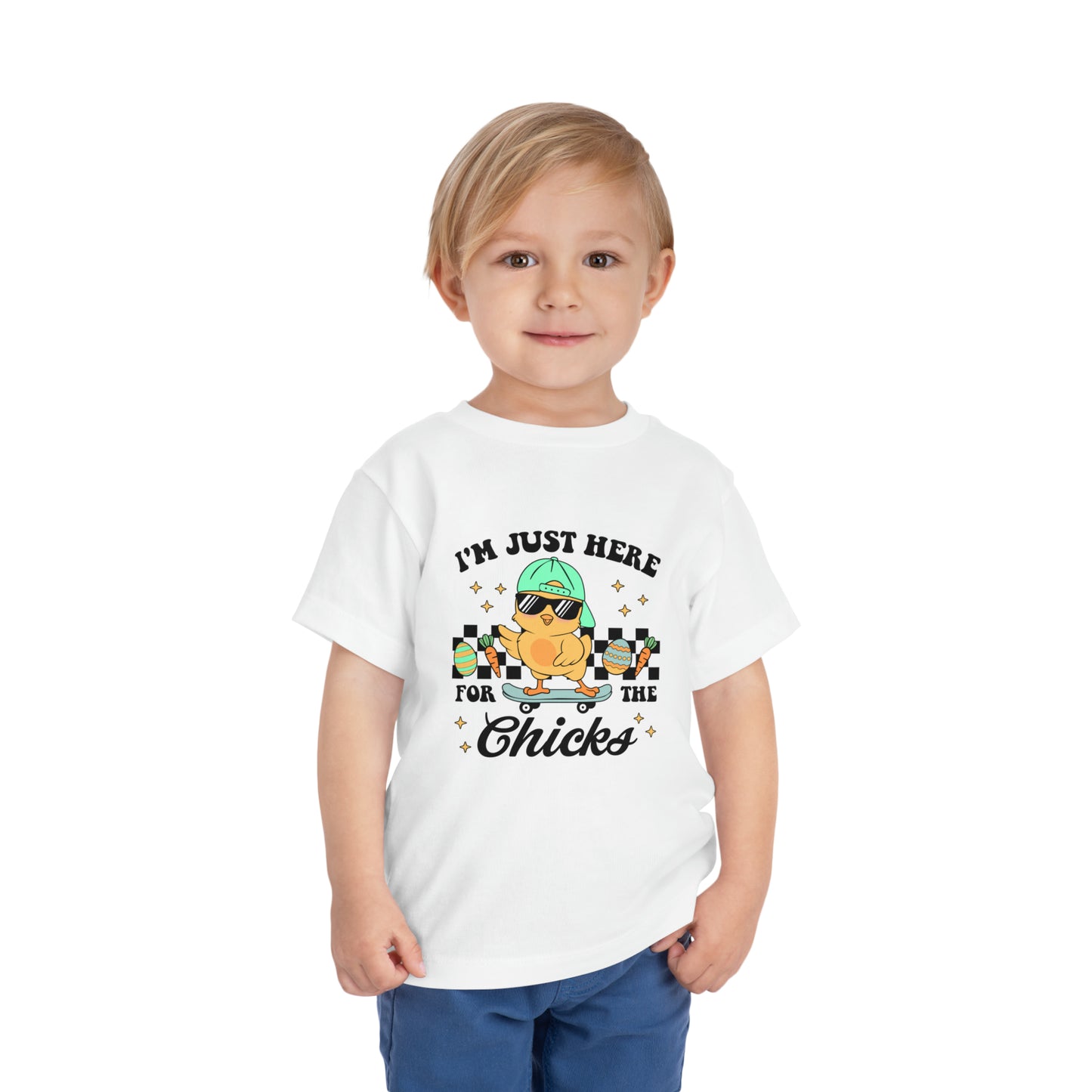 Toddler Here for the Chicks Tee