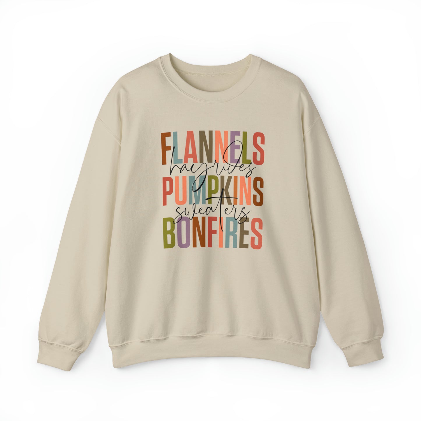 Flannels Pumpkins Bonfires Sweatshirt