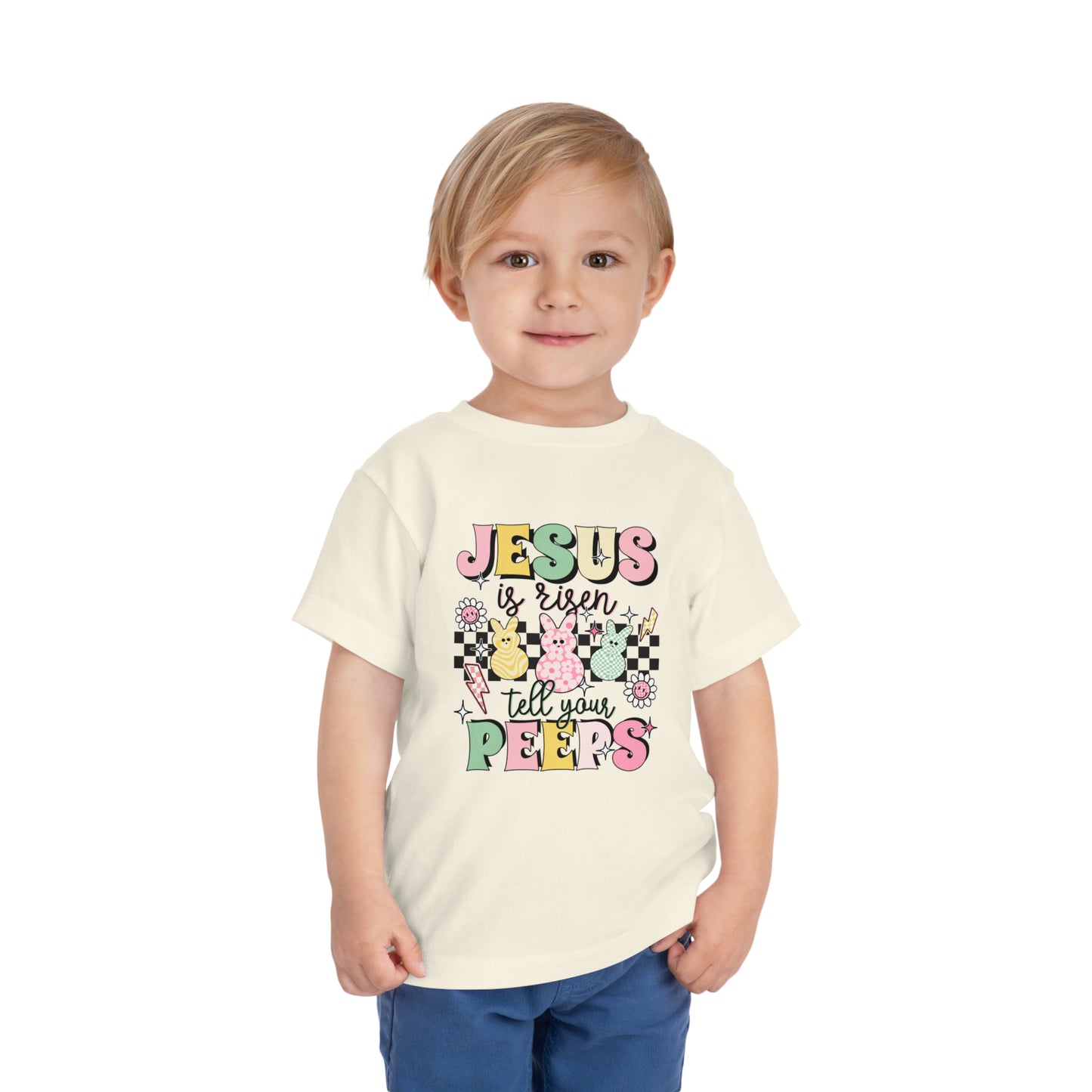 Toddler He is Risen Tee