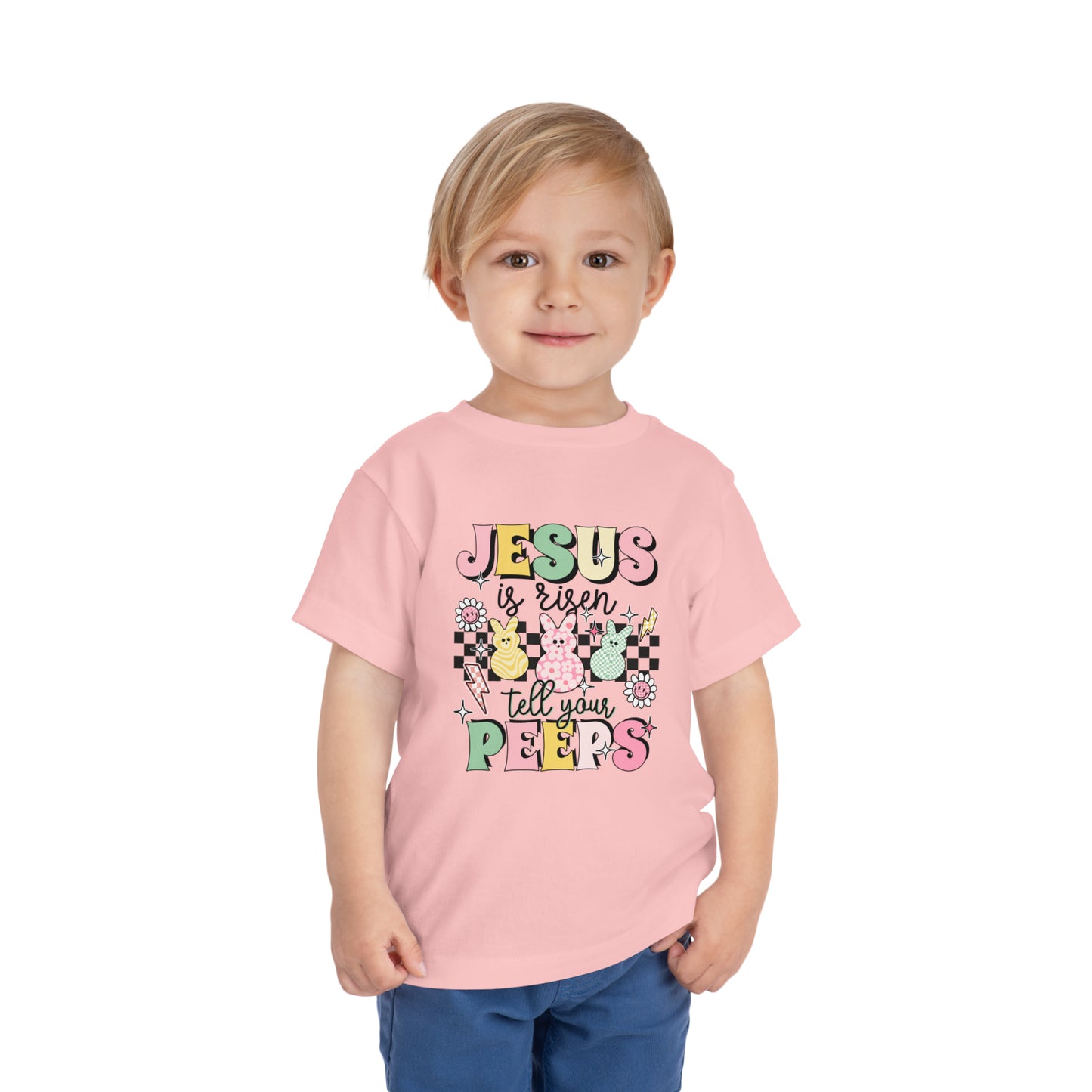 Toddler He is Risen Tee