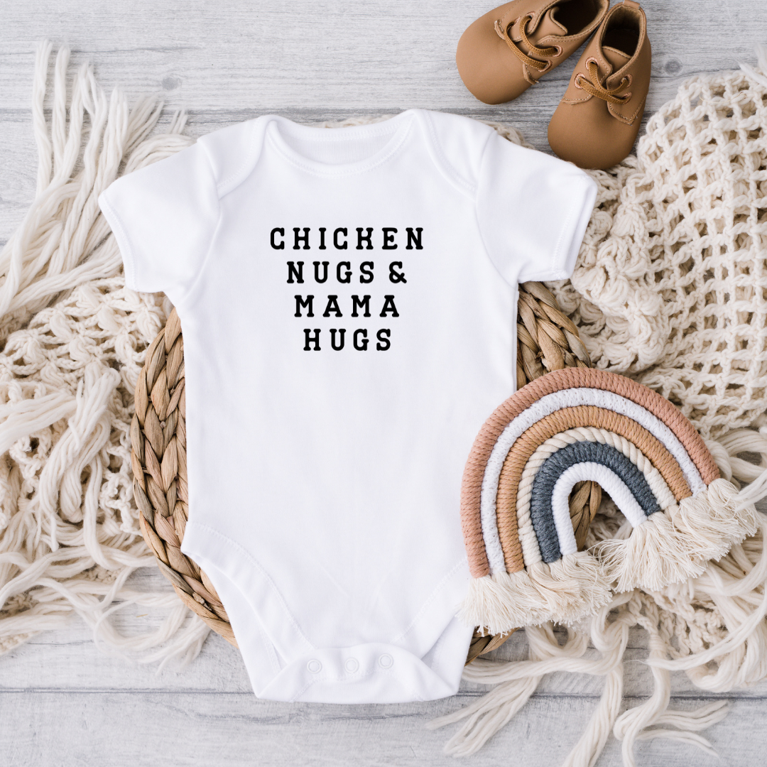 Chicken Nugs Mama Hugs Bodysuit