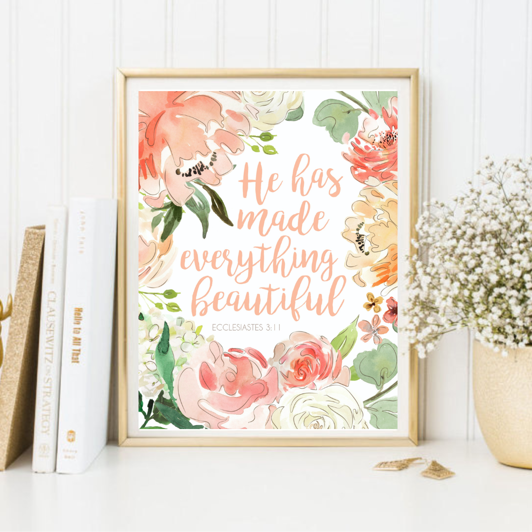 Everything Beautiful Printable - Instant Digital Download