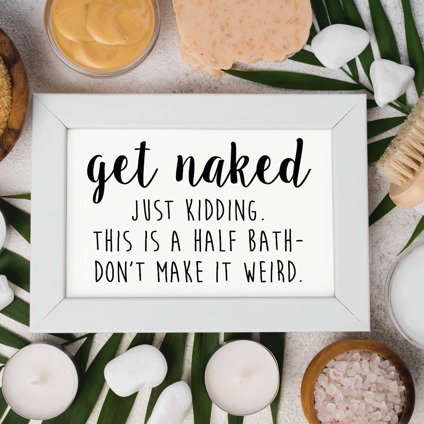 Get Naked Printable - Instant Digital Download