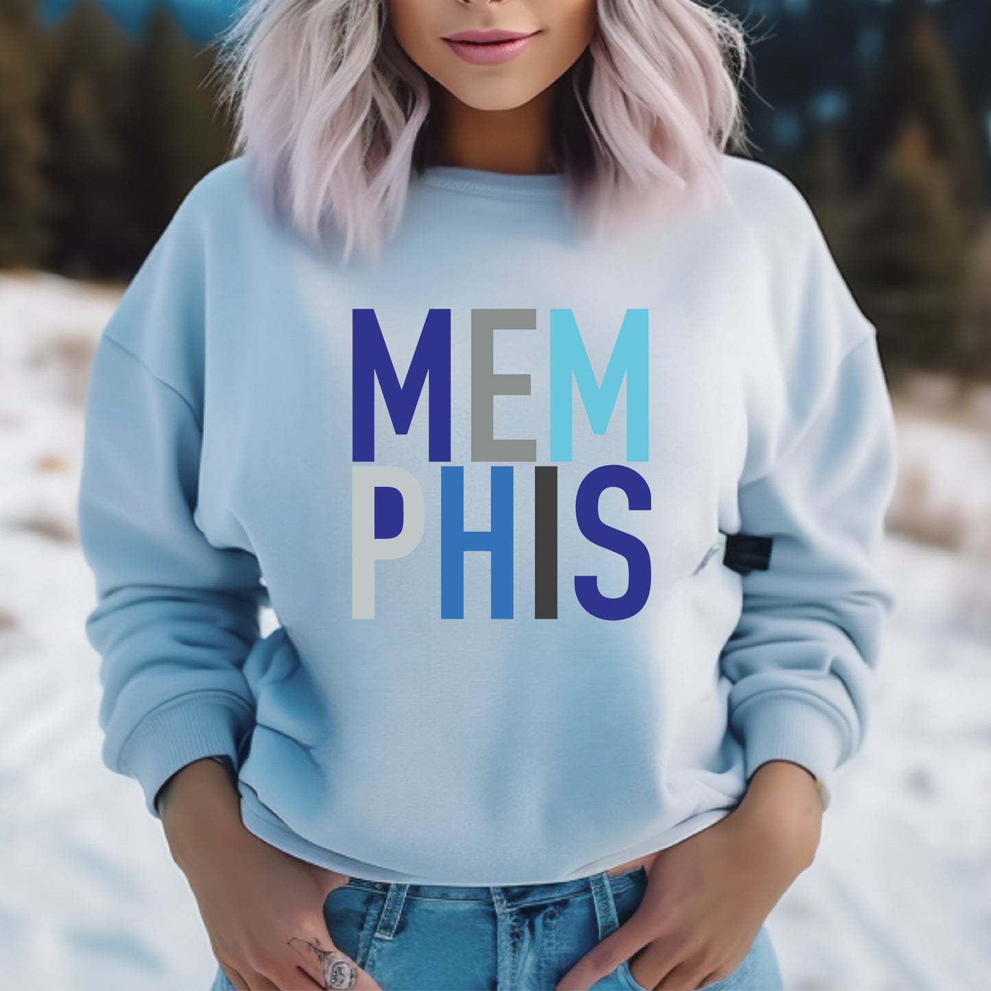 Memphis Blue Sweatshirt