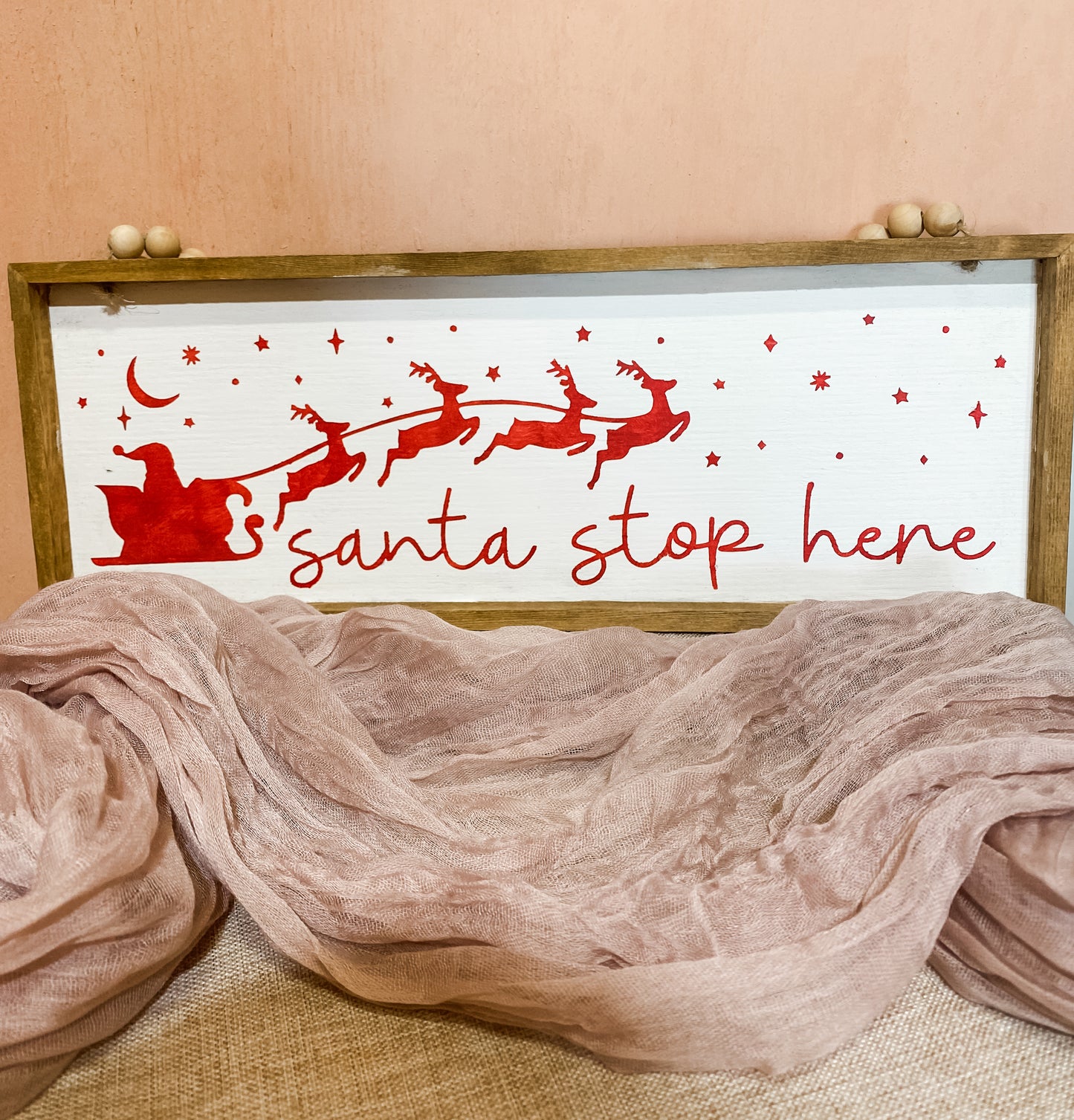 Santa Stop Here Sign