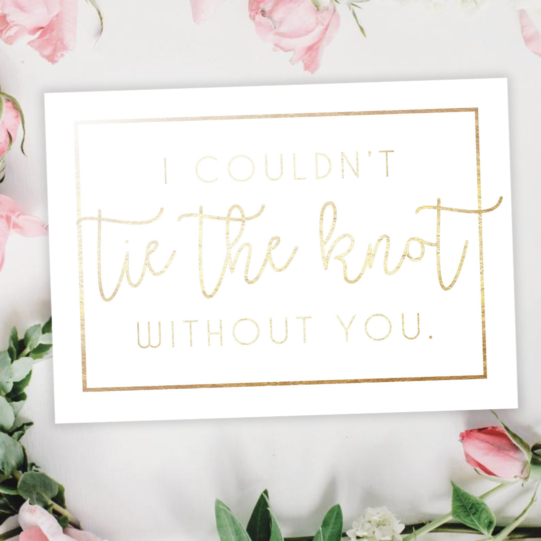 Tie the Knot Printable - Instant Digital Download