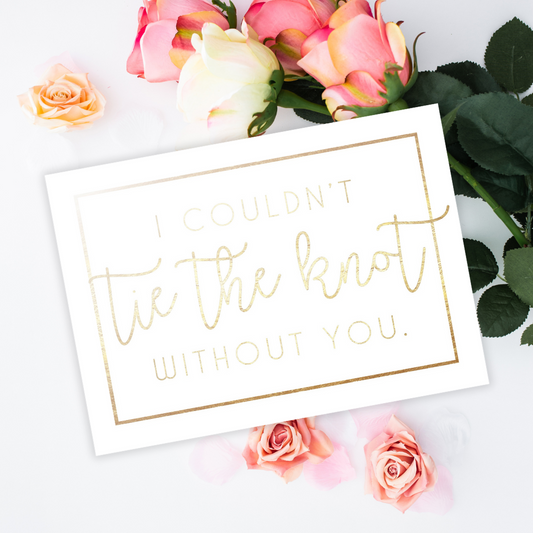 Tie the Knot Printable - Instant Digital Download