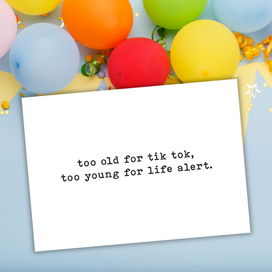Tik Tok Life Alert Printable - Instant Digital Download